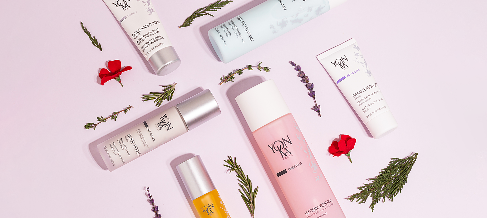 Gamme de produits Yonka Paris — best-sellers offerts en salon